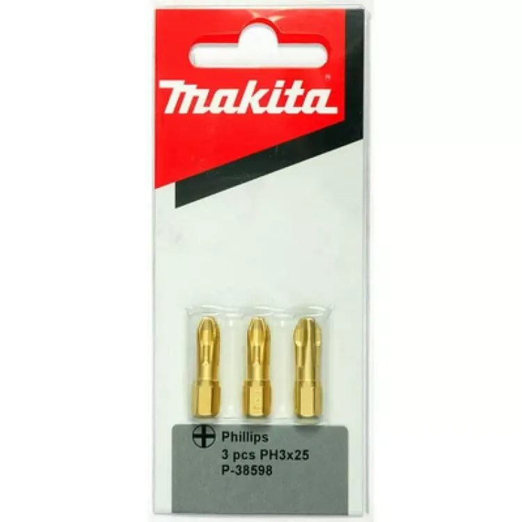 Биты Makita PH3 25мм 3шт, алмазные (P-38598) купить в Нижневартовске