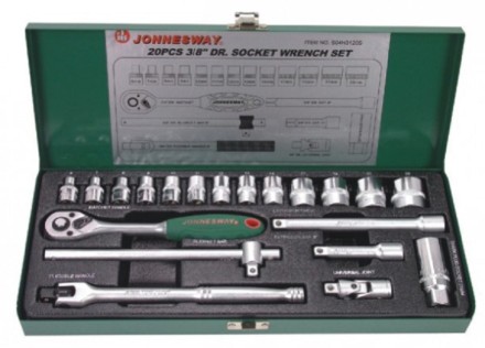 Набор головок торцевых 3/8&quot;DR 6-23мм 20предметов S04Н3120S Jonnesway 47201 купить в Нижневартовске