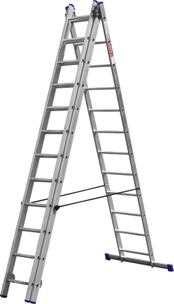 Лестницы алюминиевые трехсекционные серия ЭКСПЕРТ купить в Нижневартовске