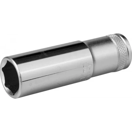 Торцовая головка KRAFTOOL "INDUSTRIE QUALITAT", удлиненная, Cr-V, FLANK, хромосатинированная, 1/2", 17 мм 27807-17_z01 купить в Нижневартовске