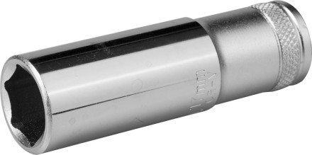 Торцовая головка KRAFTOOL &quot;INDUSTRIE QUALITAT&quot;, удлиненная, Cr-V, FLANK, хромосатинированная, 1/2&quot;, 17 мм 27807-17_z01 купить в Нижневартовске