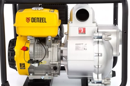 Мотопомпа бензиновая для грязной воды PX-80D, 15 л.с, 3", 1500 л/мин, глубина 8 м , напор 30 м Denzel 99204 купить в Нижневартовске