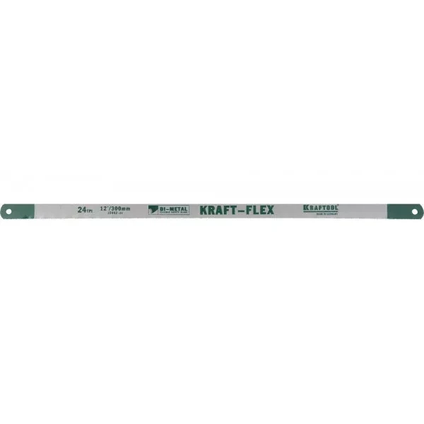 Полотно KRAFTOOL "KRAFT-FLEX" по металлу, Bi-Metal, 24TPI, 300 мм, 2 шт 15942-24-S2 купить в Нижневартовске