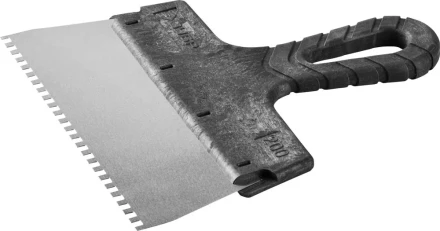 Шпатель ЗУБР "МАСТЕР" ФАСАДНЫЙ, нержавеющее полотно, 200мм, зуб 4х4мм 10078-20-04 купить в Нижневартовске