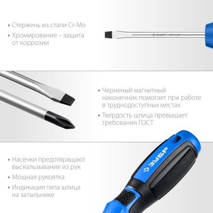 ЗУБР 18 предм., набор отверток, Профессионал (25242) купить в Нижневартовске