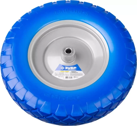 Колесо ЗУБР "ПРОФЕССИОНАЛ" полиуретановое, 380мм, посадочный размер 16мм 39912-2 купить в Нижневартовске