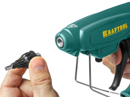Пистолет клеевой (термоклеящий) &quot;PRO&quot;, KRAFTOOL 06843-300-12, электр, двухкомп корпус, регулятор темп, выход клея 1,5 кг/час, d=12мм, 300Вт 06843-300-12 купить в Нижневартовске