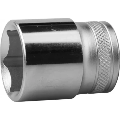 Торцовая головка KRAFTOOL "INDUSTRIE QUALITAT", Cr-V, FLANK, хромосатинированная, 1/2", 24 мм 27805-24_z01