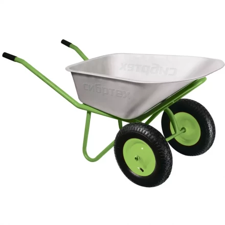 Тачка строительная двухколесная облегченная объем 90 л грузоподъемность 230кг СИБРТЕХ 689643 купить в Нижневартовске