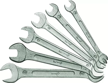 Набор ключей рожковых 8 х 22 мм 7 шт. оцинкованный (КЗСМИ) Россия 15240 купить в Нижневартовске